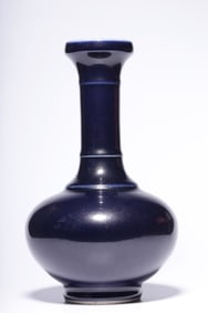 Chinese Blue Glazed Porcelain Vase,Mark