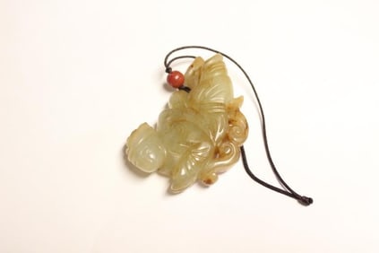 Chinese Jade Carved Figural Pendant