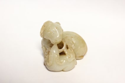 Chinese Jade Carved Lamb