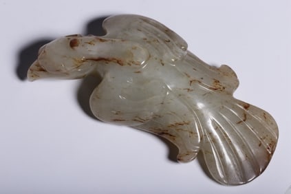 Qing Chinese Jade Carved Bird