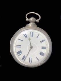 Vintage Pocket Watch in Sterling Silver Case