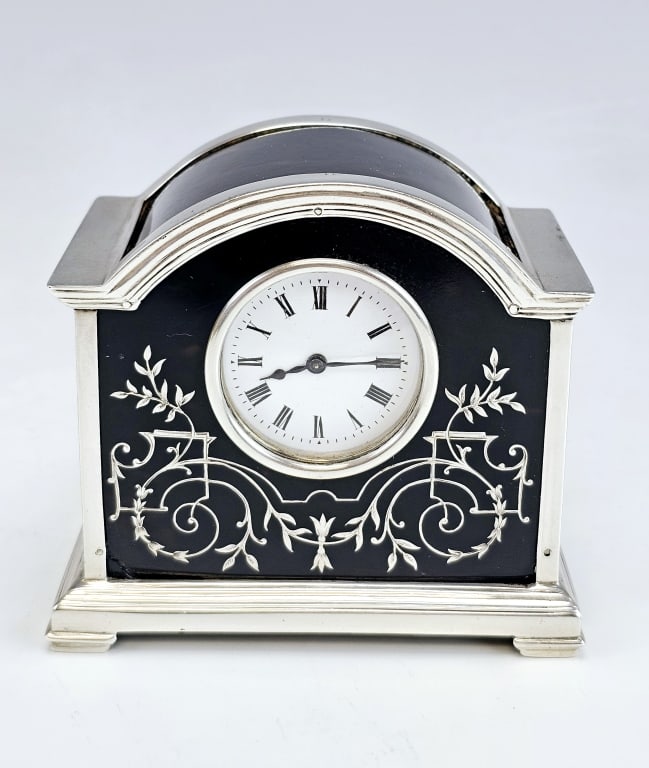 Antique Mappin & Webb Sterling Silver Desk Clock (1 of 10)