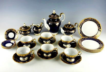 Germany Weimar Katharina Cobalt Gold Porcelain
