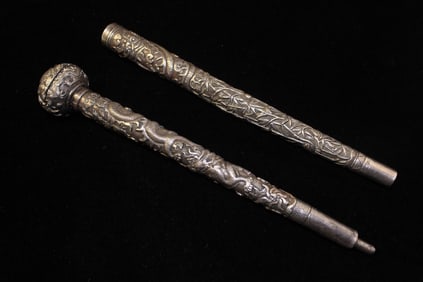 Antique Chinese and Japanese Silver Handle
