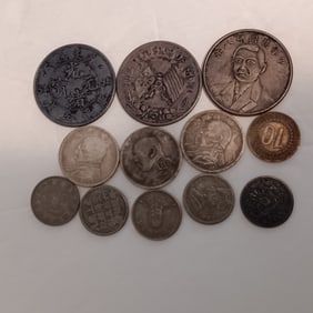 12 Chinese Coins