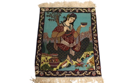 Persian Hand Made Figural Carpet