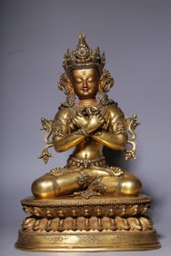 Chinese Gilt Bronze Buddha Statue