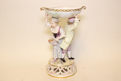 Meissen Figural Porcelain Compote
