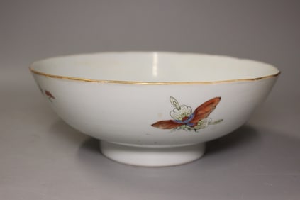 19th.C Chinese Famille Rose Porcelain Bowl,Mark