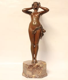 Bronze Sculpture of Young Girl, Echo