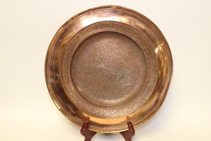 Copper Round Plate Made for Tiffany&Co
