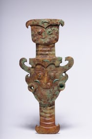 Chinese Jade Carved Plaque w Turquoise Inlaid