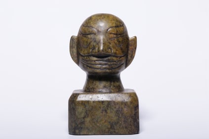 Chinese Jade Carved Figurine Seal