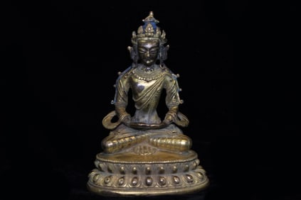 Chinese Gilt Bronze Buddha