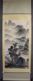 Chinese Ink Color Landscape Painting
