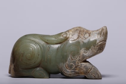 Chinese Jade Carved Beast