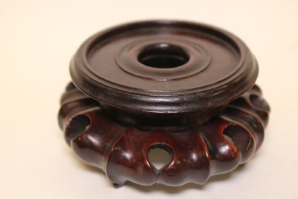 Vintage Chinese Wood Stand for Vase