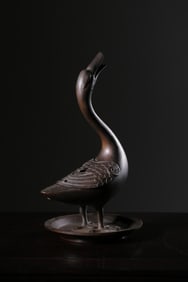 Chinese Bronze Duck Incense Burner