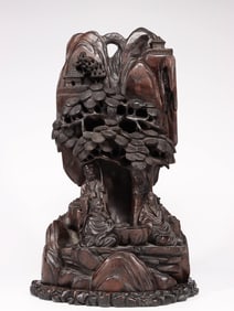 Chiense Chengxiang Wood Carved Pine Tree