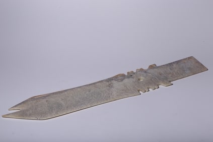 Chinese Ceremonial Jade Zhang Blade