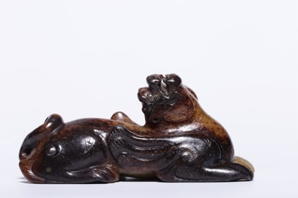 Chinese Archaic Jade Carved Beast
