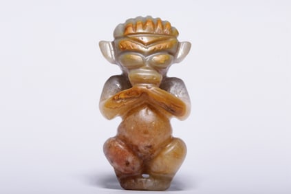 Chinese Agate Carved Figurine