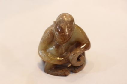 Chinese Jade Carved Monkey