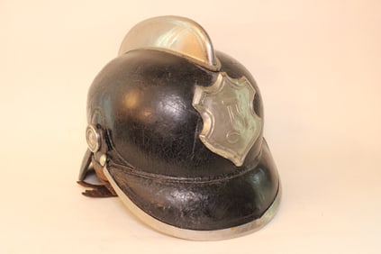 WWII German J.G.Lieb Biberach Brass Fireman Helmet