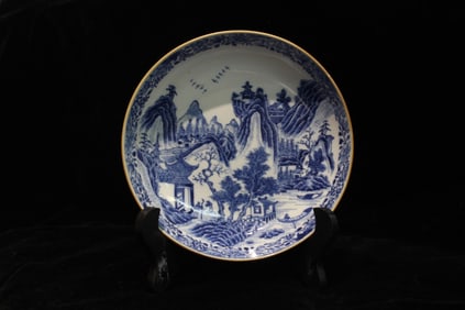 18th.C Chinese Blue and White Porcelain Dish