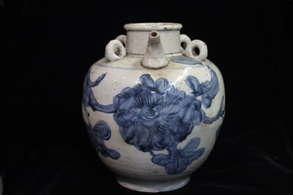 18th.C Chinese Blue and White Porcelain Jar