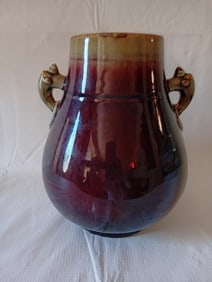 19th Century Chinese Purple Glazed Porcelain Vase