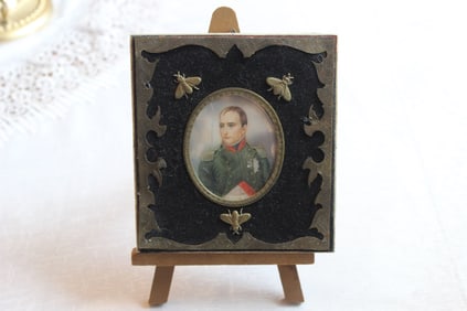 Antique Hand Painted Miniature of Russian Soldier