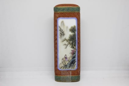 Chinese Erotic Subject Famille Rose Bottle