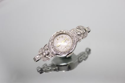 Diamond and Gold Lady Watch Pendant