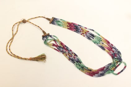 Indian Multicolor Multilayer Ranihaar Necklace