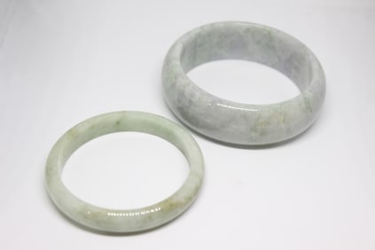 Two Jadeite Bangles