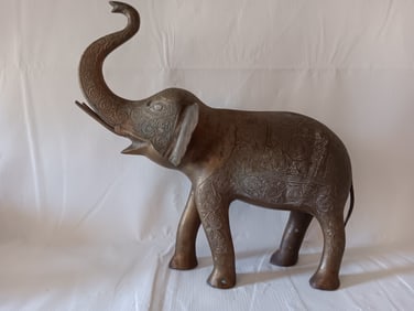 Chinese Antique Elephant Bronze Statue