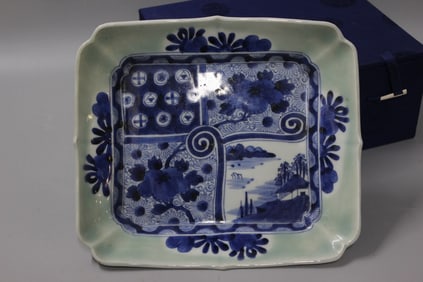 Chinese Blue and White Porcelain Tray /Dish
