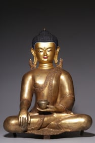 Chinese Gilt Bronze Buddha Statue