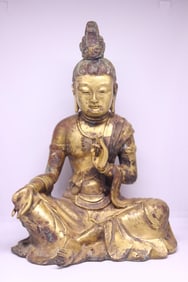 Chinese Gilt Bronze Buddha