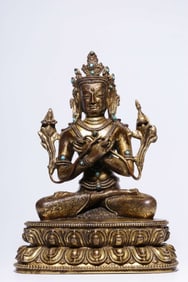 Chinese Gilt Bronze Buddha Statue