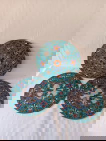 19th C Chinese Antique Cloisonne Phoenix