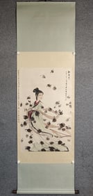 Chinese Ink Color Painting ,Signed "Fu Baoshi"