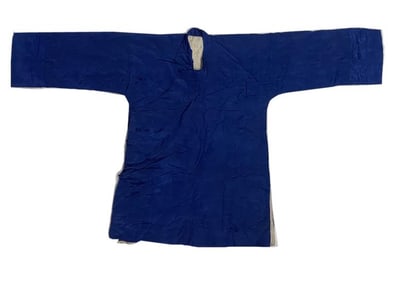 Chinese Blue Silk Embroidery