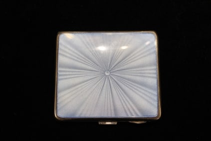 Vintage Silver Enamel Cigarette Case
