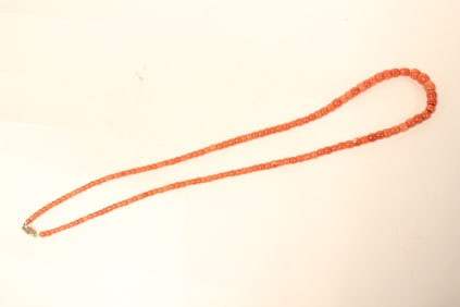 Multi-strand Coral Beaded Necklace