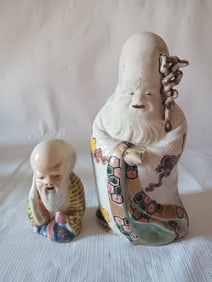 Two Chinese Porcelain Figurines ShouXing