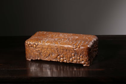 Chinese Huangyang Wood Cover Jewelry Box