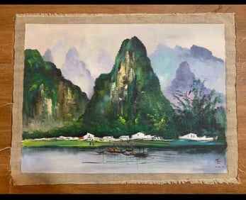 Oil on Canvas,Signed.