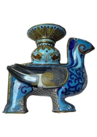 Chinese Cloisonné Enamel Incense Holder